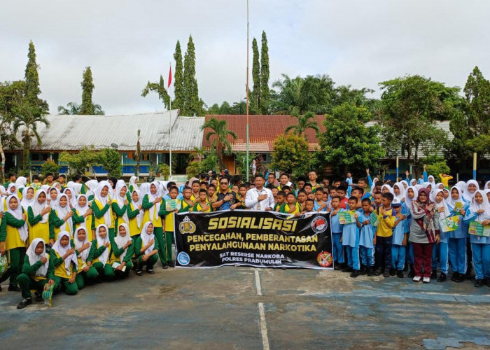 Satresnarkoba Polres Prabumulih Ajak Pelajar SMP Negeri 6 Lawan Bahaya Narkoba