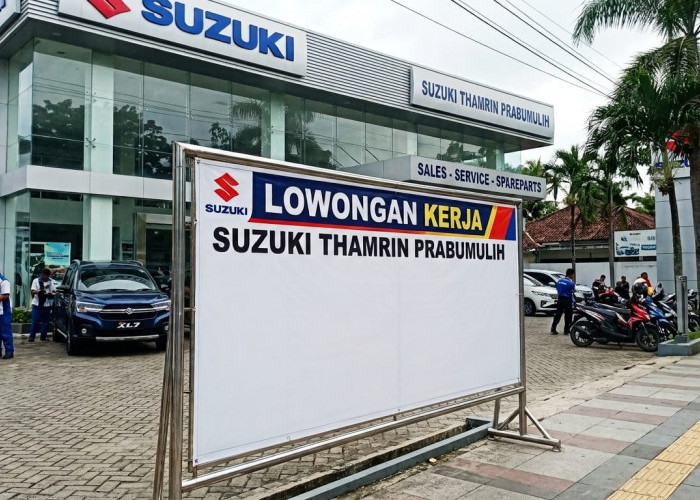 Kabar Baik Pencari Kerja! Suzuki Thamrin Prabumulih Buka Loker Marketing Executive