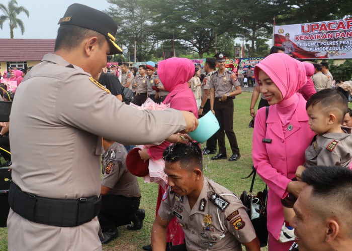 68 Personel Polres Prabumulih Resmi Naik Pangkat, Kapolres: Ini Amanah, Bukan Sekadar Penghargaan