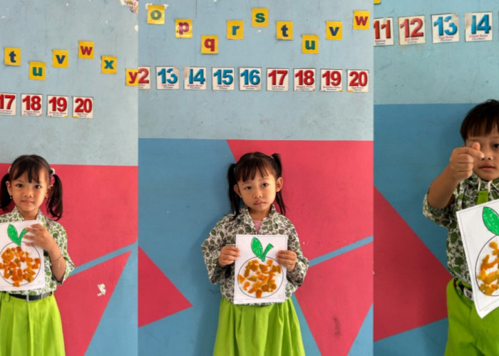 TK Ladas Berendai Prabumulih Ajak Siswa Berkreasi dengan Kulit Jeruk, Latih Motorik Halus Sejak Dini