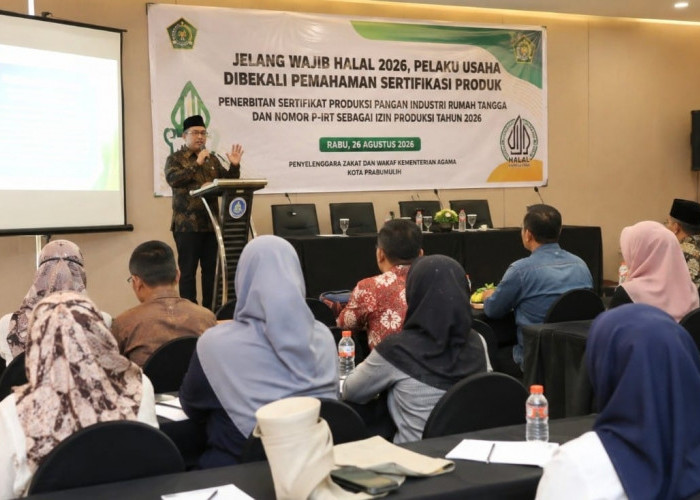 Jelang Wajib Halal 2026, Pelaku UMKM Prabumulih Dapat Pembekalan Sertifikasi