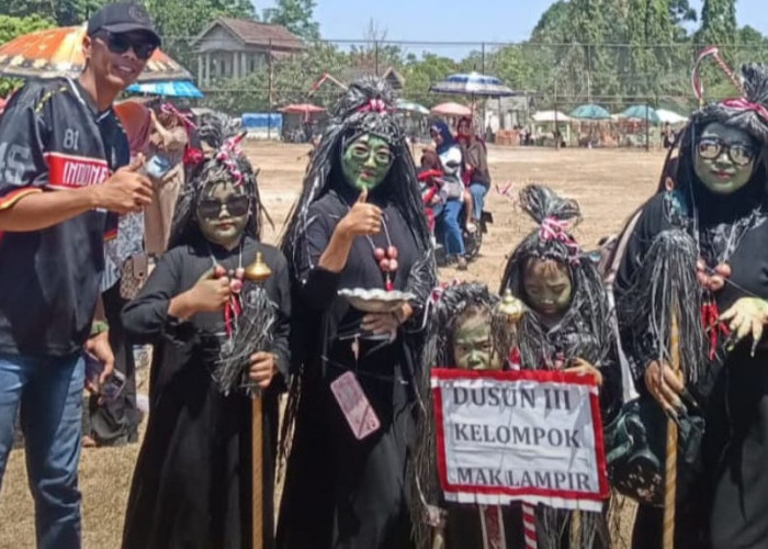 Totalitas Tanpa Batas, Dusun III Bawa Rombongan 'Mak Lampir' di Kegiatan Karnaval