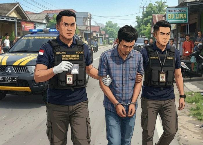 Satresnarkoba Prabumulih Ringkus Pengedar Sabu, Lima Paket Barang Bukti Disita
