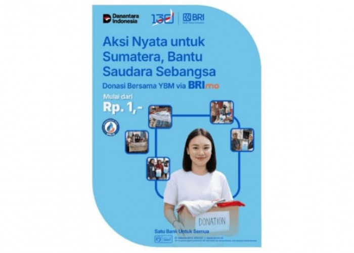 Donasi untuk Korban Bencana Sumatera Kini Semudah Klik di BRImo