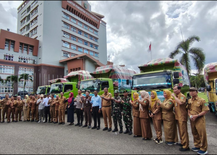 Delapan Truk Bantuan Diberangkatkan, Prabumulih Tunjukkan Solidaritas untuk Korban Banjir