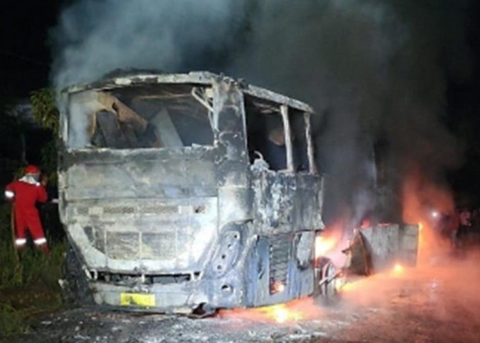 Bus ALS Terbakar di Muara Enim, Begini Kondisi Puluhan Penumpang