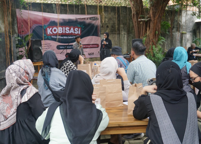 Anak Muda Sumsel Berkolaborasi Kembangkan Produk Petani Sabun Ampas Kopi 