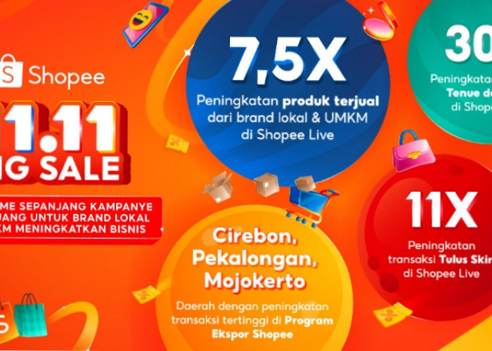 Shopee 11.11 Big Sale: Penjualan Brand Lokal dan UMKM Melonjak 7,5 Kali Lipat