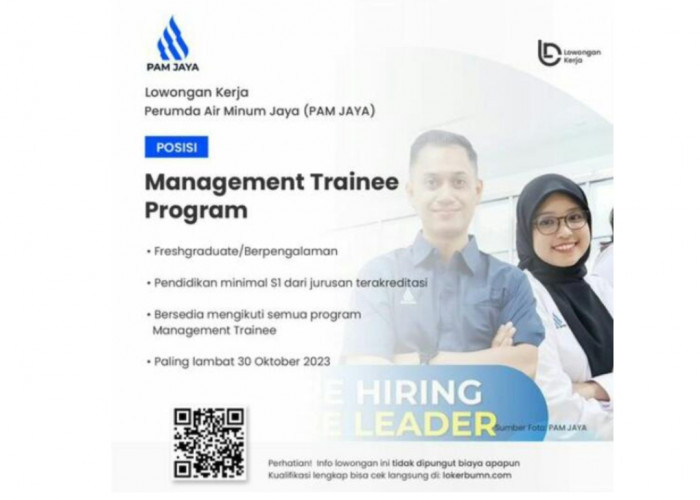 Fresh Graduate Berpengalaman Daftar! Lowongan Kerja PAM JAYA Deadline 30 Oktober