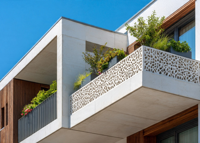 7 Inspirasi Balkon Roster yang Bikin Fasad Rumah Makin Estetik dan Modern