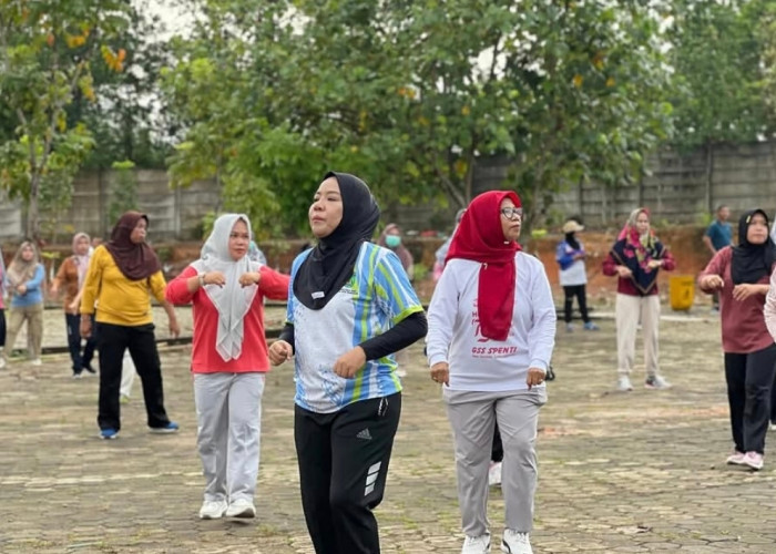 Pagi Sehat di Stadion Talang Jimar, Ribuan Warga Prabumulih Ikuti Senam Bersama