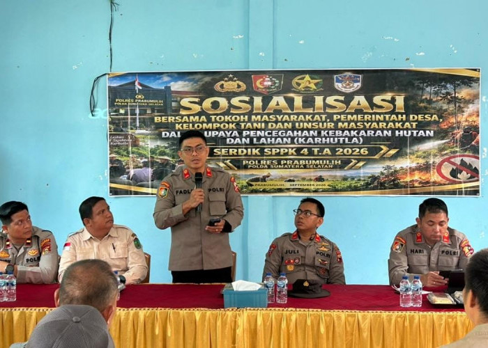 Serdik SPPK IV Edukasi Warga Kemang Tanduk Soal Pencegahan Karhutla