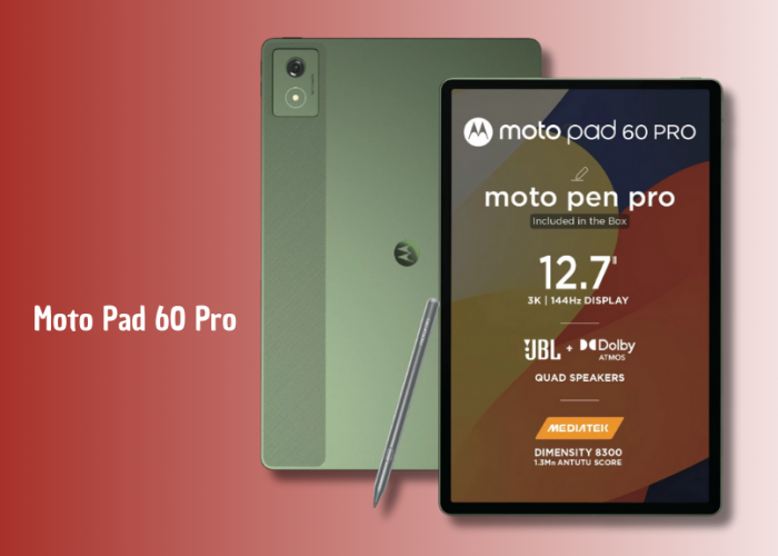 Moto Pad 60 Pro Rilis 2025: Layar 3K 144Hz, Dimensity 8300, dan Quad Speaker JBL