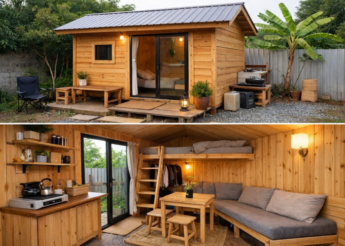 Tiny House Kayu Rp20 Jutaan Jadi Alternatif Hunian Murah, Begini Ukuran dan Rincian Biayanya