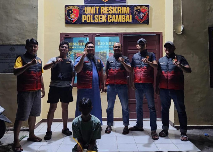 Kurang dari 24 Jam, Polisi Ringkus Remaja Pelaku Pencurian Material Bangunan di Cambai