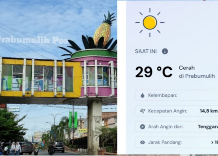 Prakiraan Cuaca BMKG Sabtu 11 Juli 2026: Langit Prabumulih Cerah, Simak Detail Kondisinya