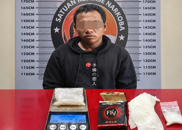 Satresnarkoba Polres Prabumulih Tangkap Kurir Sabu, 10 Gram Barang Bukti Diamankan