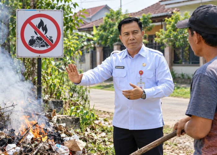 Ancam Kesehatan dan Lingkungan: DLH Prabumulih Imbau Stop Bakar Sampah, Ajak Pilah Daur Ulang Sampah