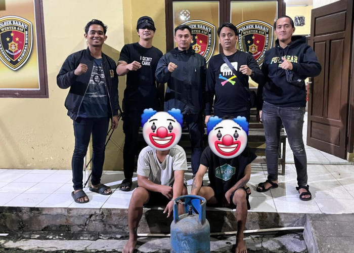 Gasak Pompa Air dan Tabung Gas, Dua Buruh di Prabumulih Diciduk Polisi