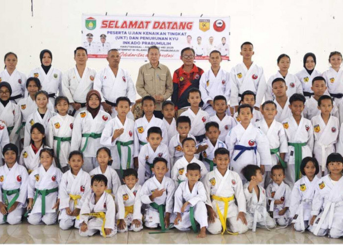 Ratusan Karateka Inkado Prabumulih Ikuti UKT Triwulan Pertama 2025