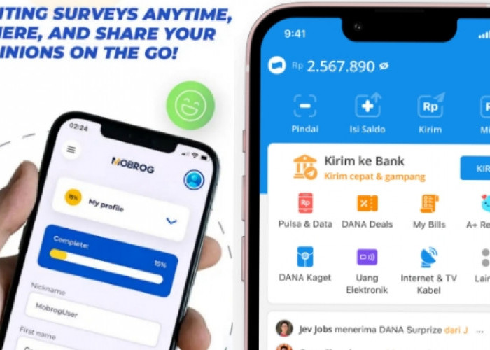 Coba Aplikasi Mobrog, Dapatkan Saldo DANA Gratid Lewat Survei Sambil Santai di Rumah