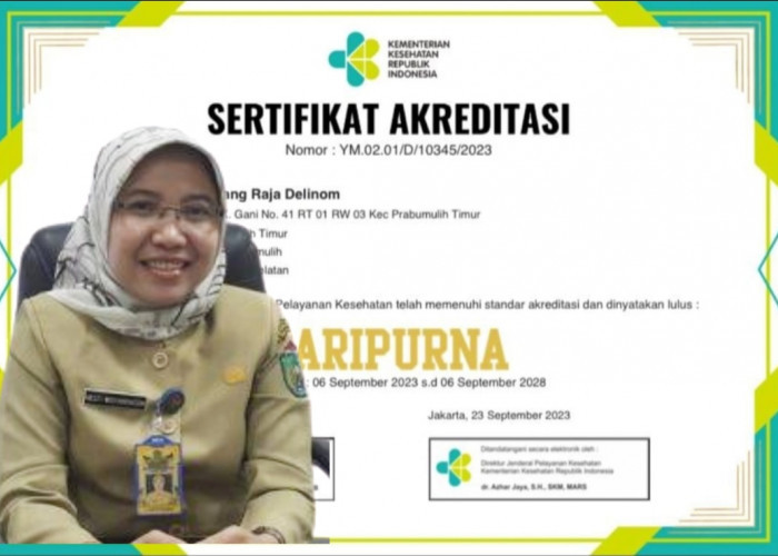 Membanggakan, 2 Puskesmas dan 3 Klinik di Prabumulih Sandang Predikat Paripurna