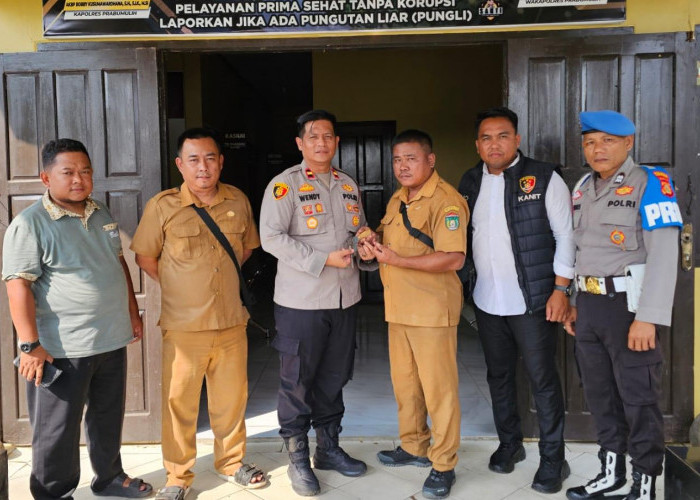 Dukung Operasi Senpi Musi 2026, Sekdes Karangan Serahkan Senjata Api Rakitan ke Polisi