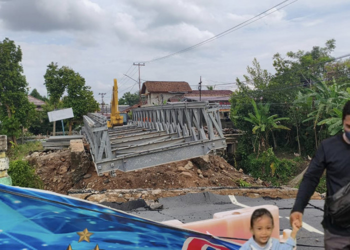 Jembatan Bailey di Prabumulih Dikebut, Akses Warga Segera Normal