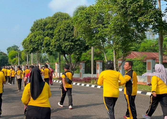 Polres Prabumulih Fokus Pembinaan SDM, Personel Over Weight Jalani Program Kebugaran