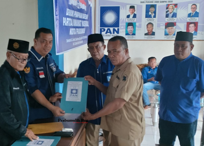 Ambil Formulir Pendaftaran Cawako Prabumulih 2024 di PAN, H Arlan Utus Perwakilan