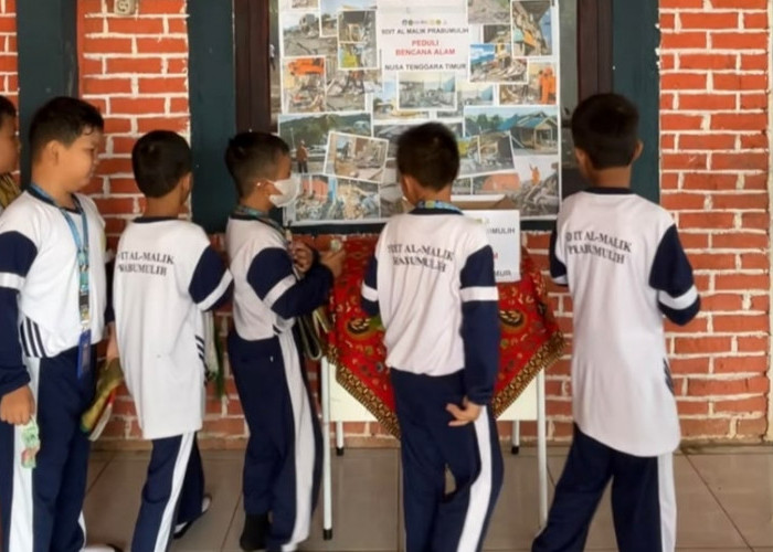 SDIT Al Malik Prabumulih Galang Donasi untuk Korban Gempa NTT
