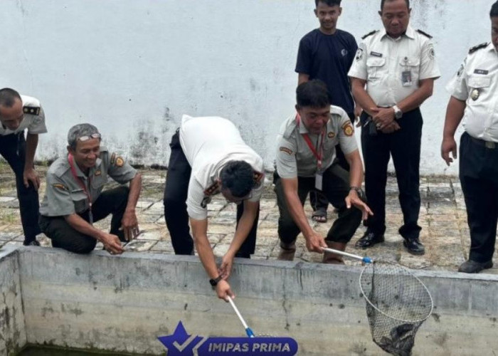 Rutan Prabumulih Hadirkan Program Produktif, Panen Lele hingga Tanam Pakcoy