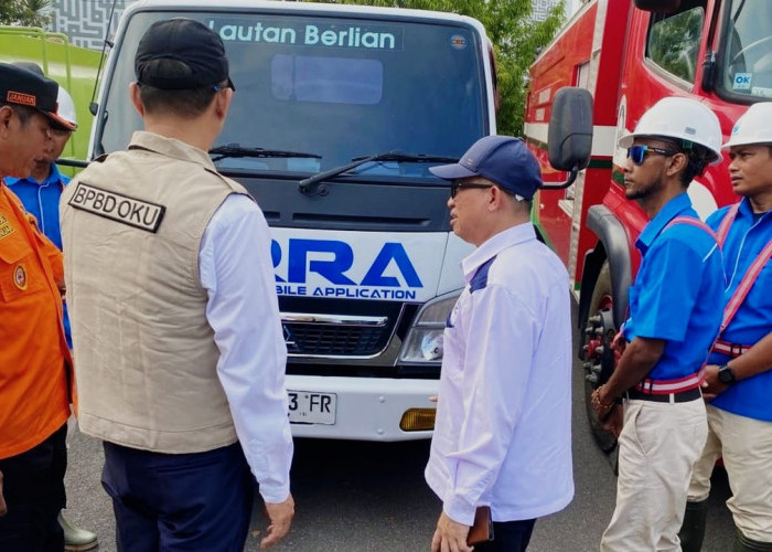 Perumda Tirta Raja Siaga 24 Jam, Siapkan Armada Tangki Air Hadapi Karhutla di OKU