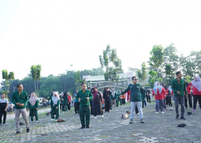 Senam Pagi di Talang Jimar, Pemkot Prabumulih Ajak Warga Hidup Sehat dan Kompak
