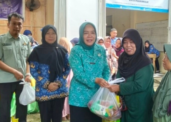 Sembako Subsidi Diserbu Warga, Pasar Murah Prabumulih Langsung Ludes