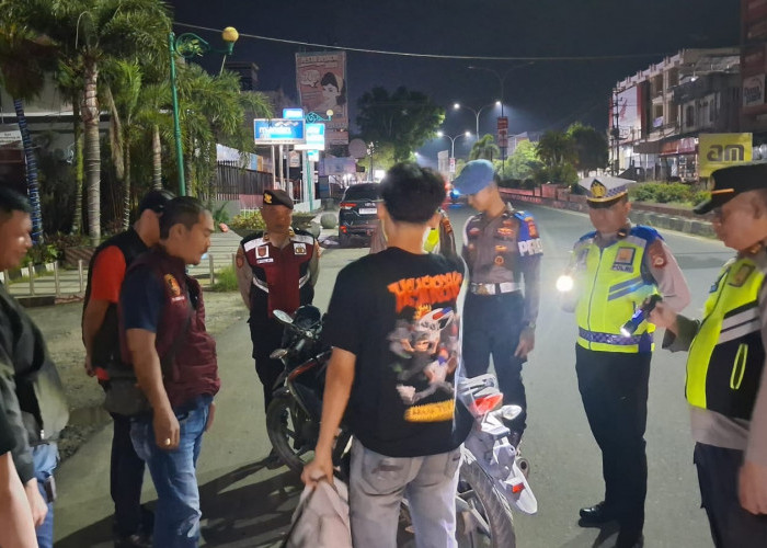 Polres Prabumulih Gelar Razia Malam, Puluhan Personel Sisir Titik Rawan