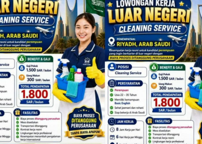 Disnaker Prabumulih Buka Lowongan Kerja ke Arab Saudi, Gaji Capai 1.800 SAR