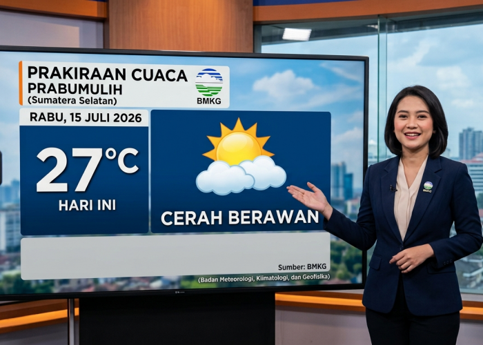 BMKG Rilis Prakiraan Cuaca Prabumulih, Pagi Ini Cerah Berawan