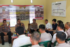 Kapolres Prabumulih Tatap Muka dengan Personel Polsek Prabumulih Barat, Tekankan Pelayanan dan Integritas
