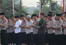 Dilanda Kekeringan, Polres Prabumulih dan Warga Shalat Istisqa Memohon Turunnya Hujan