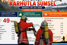 BPBD Sumsel Catat 49 Titik Panas, Ancaman Karhutla Meningkat Saat Musim Kemarau