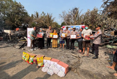 Bhayangkari dan Polres Prabumulih Turun Tangan, Korban Kebakaran di Zibang Terima Bantuan