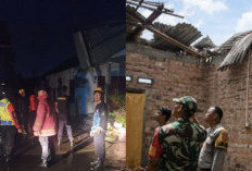 Hujan Deras Disertai Puting Beliung Terjang Prabumulih Selatan, Dua Rumah Rusak Parah 