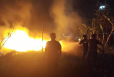 Lahan di Jalan Angkatan 45 Prabumulih Terbakar, Warga Sempat Panik