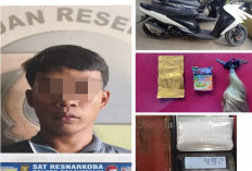 Pengedar Sabu di Prabumulih Dibekuk, Polisi Sita Barang Bukti Hampir 5 Gram
