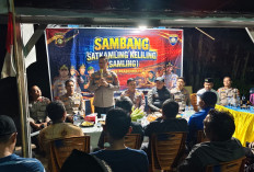 Polres Prabumulih Sambangi Pos Kamling Desa Pangkul, Warga Diajak Bersama Jaga Kamtibmas