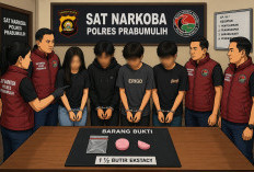 Polres Prabumulih Bongkar Jaringan Narkoba, Empat Pelaku Ekstasi Diciduk di Kontrakan