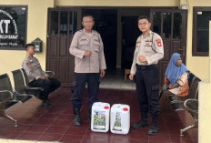 Cegah Karhutla Meluas, Polres Prabumulih Salurkan X FIRE SLOG ke 4 Polsek