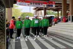 Semarak HUT RI ke-81, MAN 1 Prabumulih Tampil Meriah di Lomba Gerak Jalan