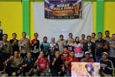 Nobar Piala Dunia 2026 di Sidogede, Polres Prabumulih Pererat Silaturahmi dengan Warga